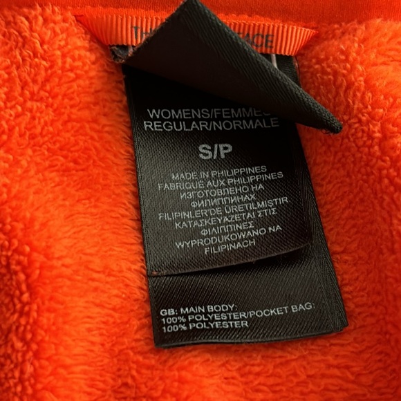 THE NORTH FACE HELATA FULL ZIP FLEECE JACKET SPICY ORANGE - Picture 8 of 10